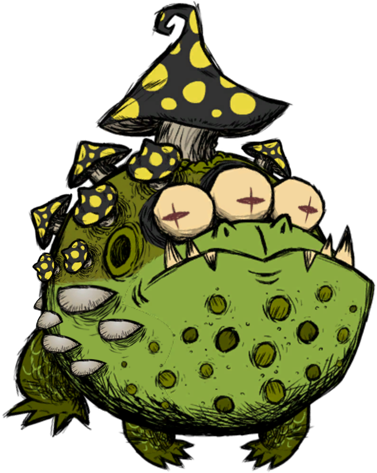 Misery Toadstool - Don T Starve Misery Toadstool (1210x1519), Png Download