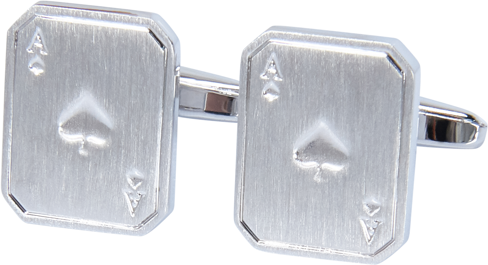 Silver Ace Of Spades Cufflinks - Silver (2952x2952), Png Download