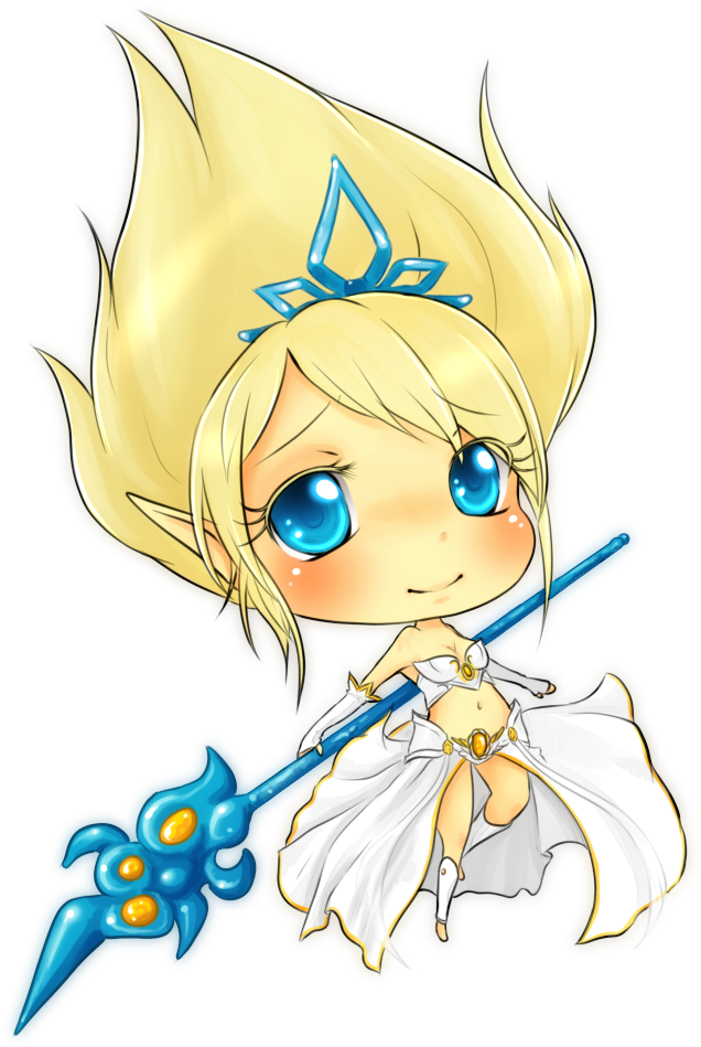 Chibi Janna The Storm's Fury - League Of Legends (771x1037), Png Download