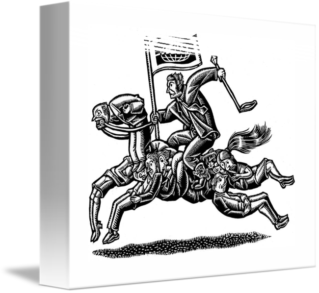 By Lisa Haney - Bull Riding (650x598), Png Download