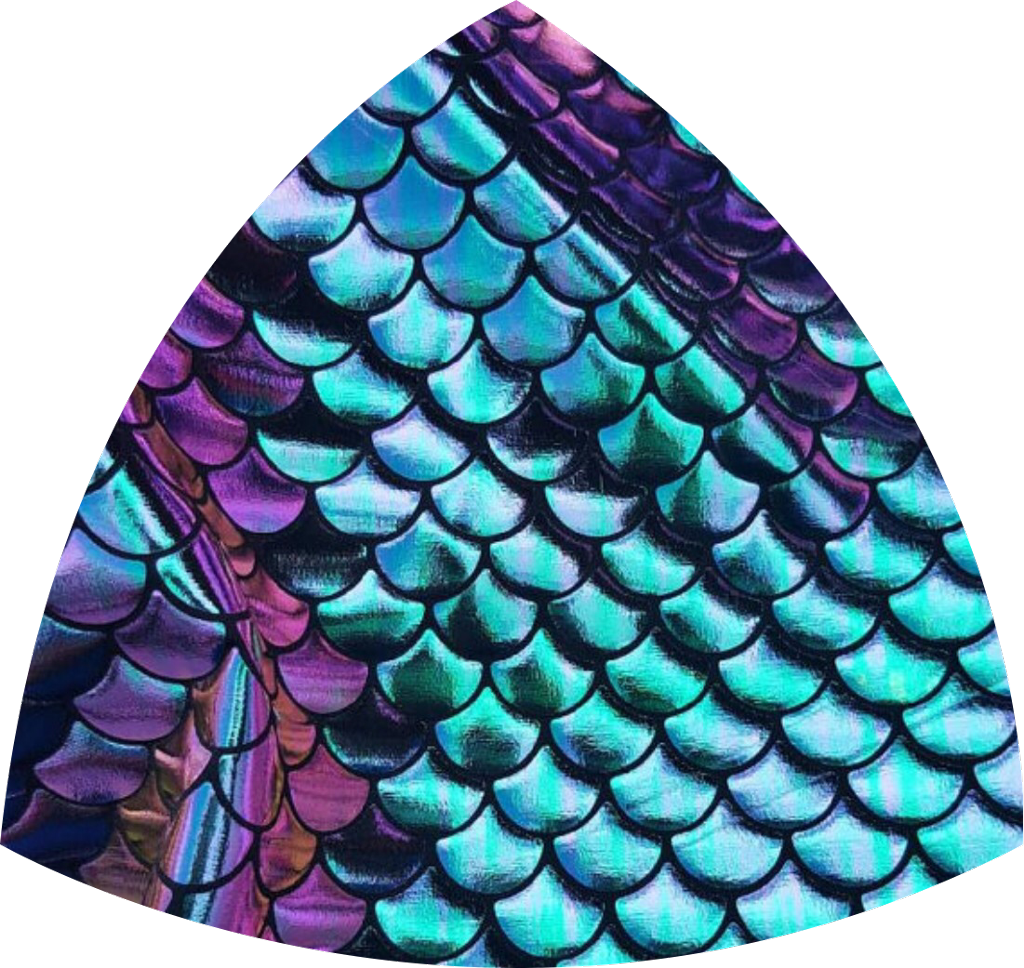 Scales Dragon Mermaid Fish Green Purple Dark Mysterious - Mermaid Scales (1024x968), Png Download