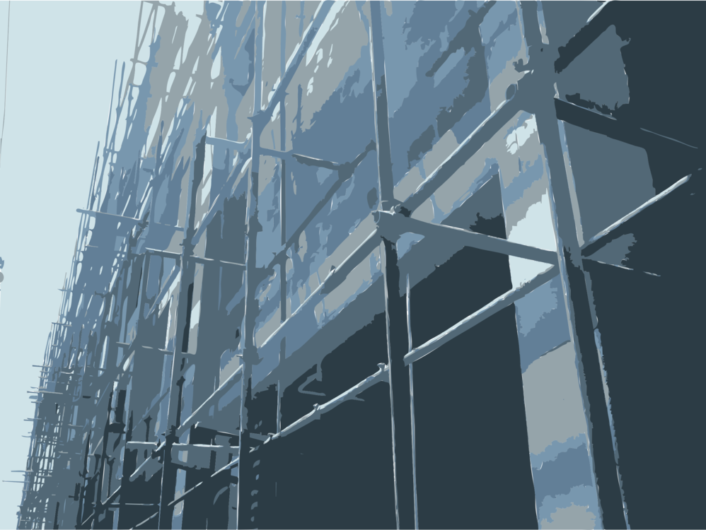 Building Construction Facade Scaffolding Computer Icons - Scaffolding (998x750), Png Download
