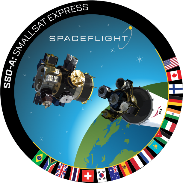 Leonard David's Inside Outer Space - Spacex Sso A Mission Patch (768x718), Png Download