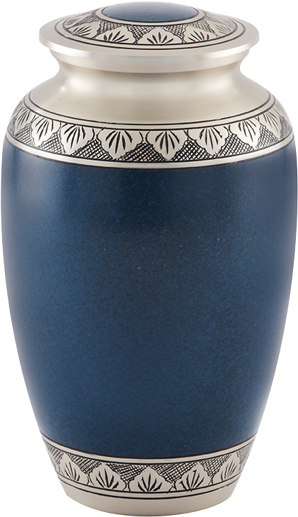Athens Pewter Blue Urn (480x764), Png Download