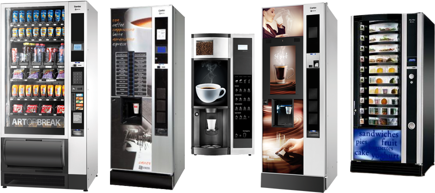 Set Machines Copy - Vending Machine Companies (882x400), Png Download