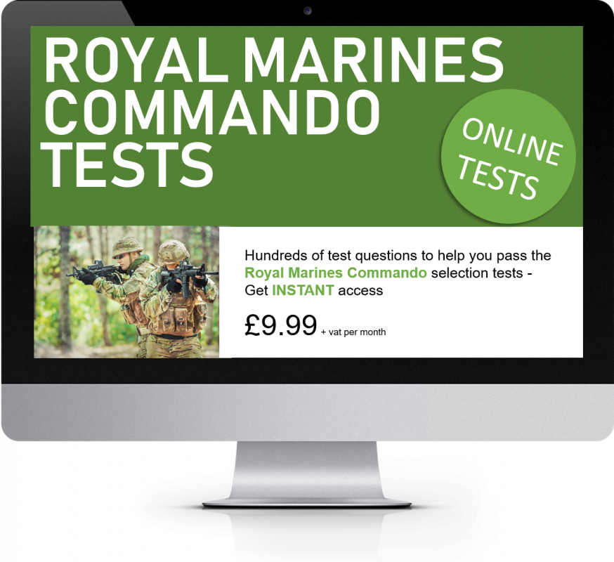 Online Interactive Royal Marines Commando Practice - Royal Marine Psychometric Test (874x800), Png Download