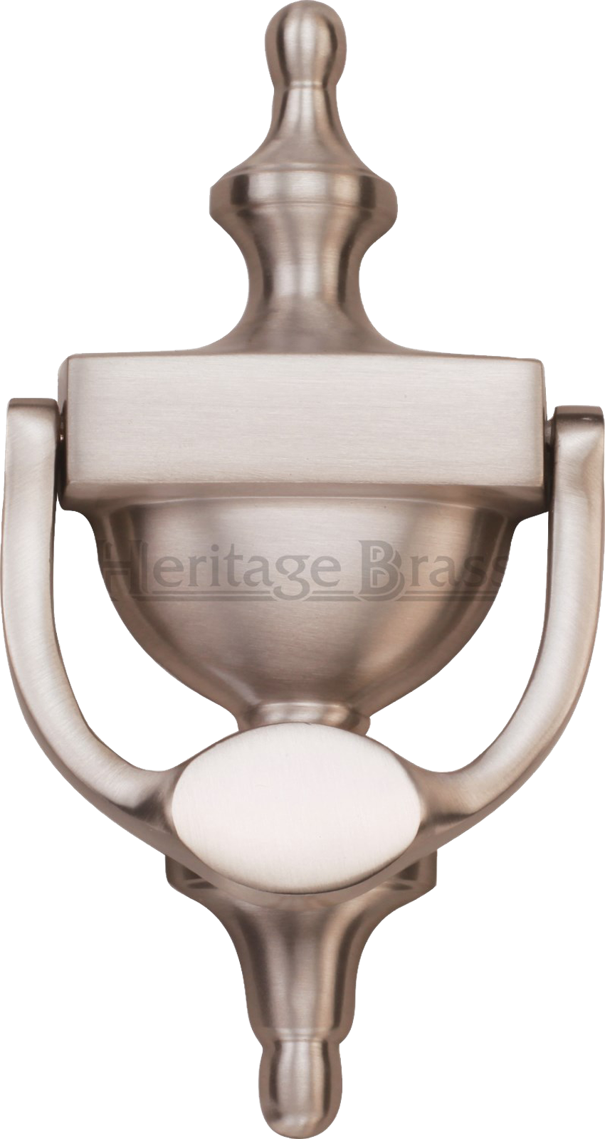 Urn Door Knocker 152mm 6 Inch Satin Nickel - Door Knocker (850x1600), Png Download
