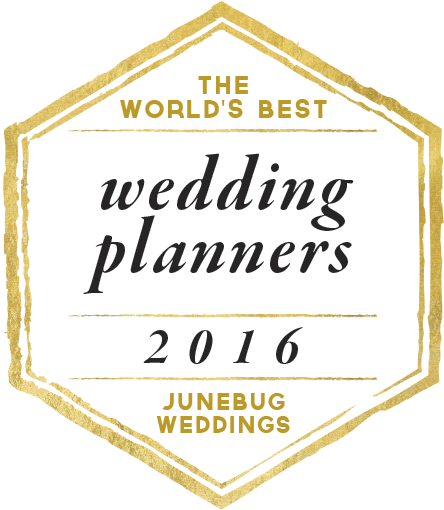 Junebug Weddings Planners Badge - Sign (596x533), Png Download