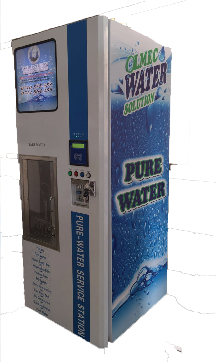 Automatic Water And Vending Machine - Electronics (945x1500), Png Download