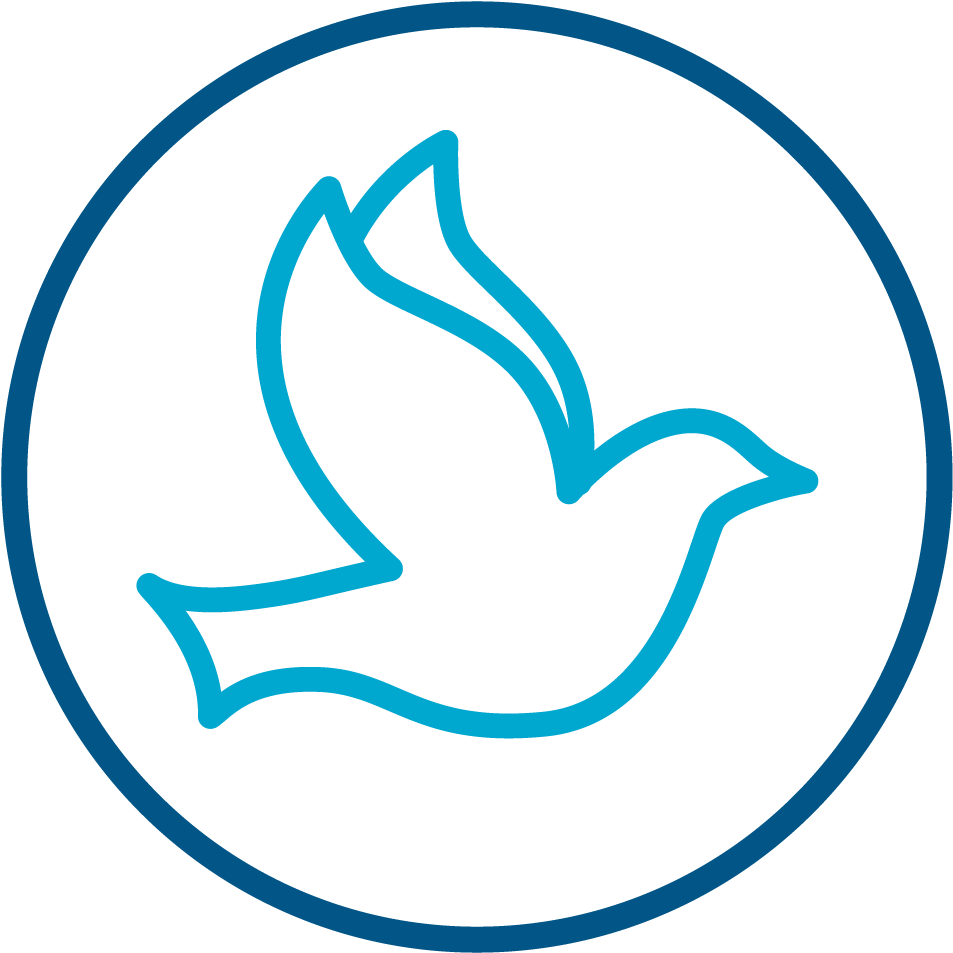Dove Icon Symbolizing The Holy Spirit - Peace Symbol Of God (1024x1024), Png Download