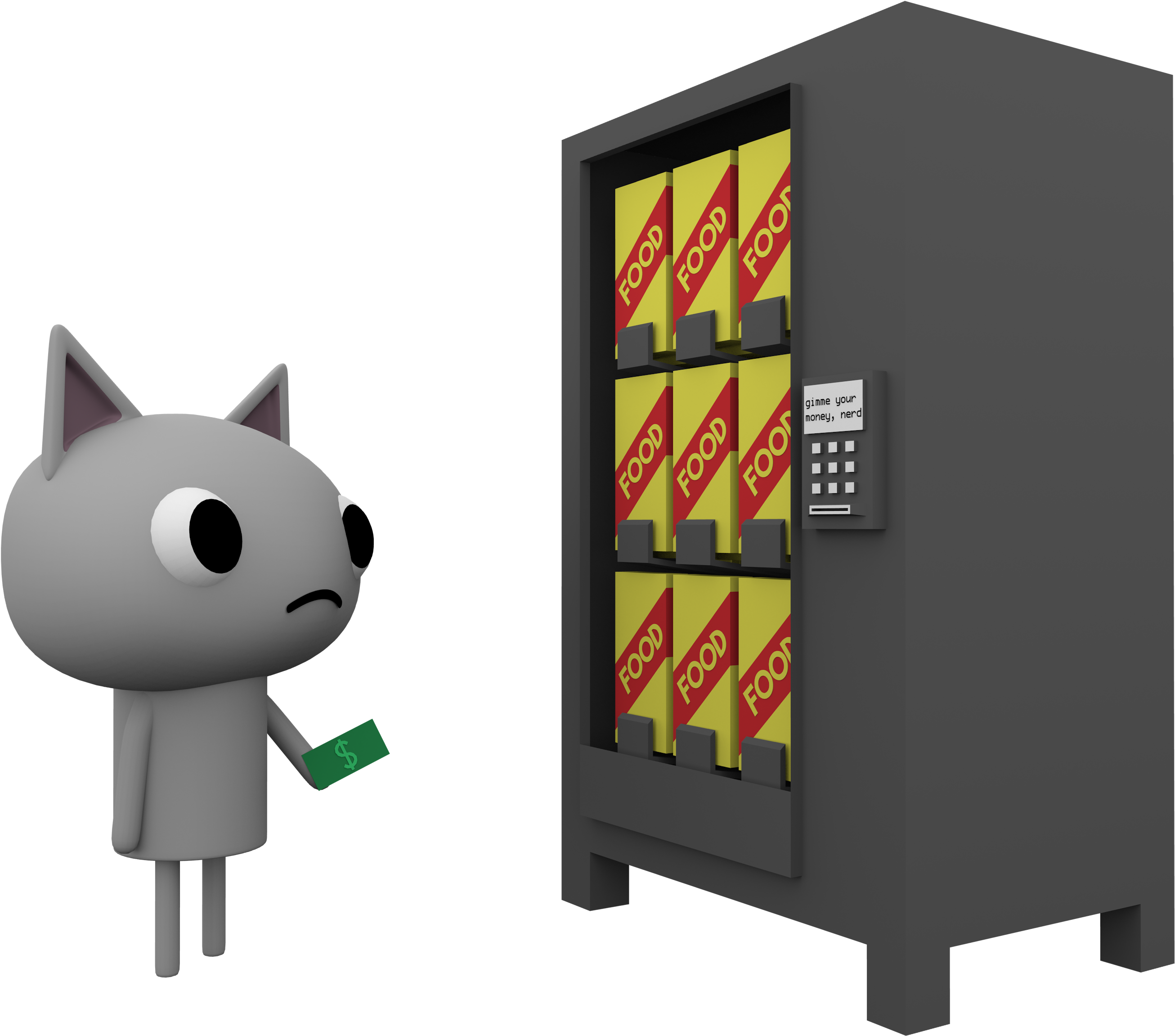 Vending Machine Analogy - Cartoon (3000x3000), Png Download