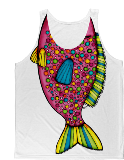 Pez ﻿classic Sublimation Adult Tank Top - Active Tank (580x580), Png Download