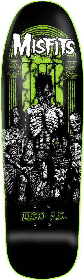 Zero Skateboards Misfits Zero Ad (1008x1015), Png Download