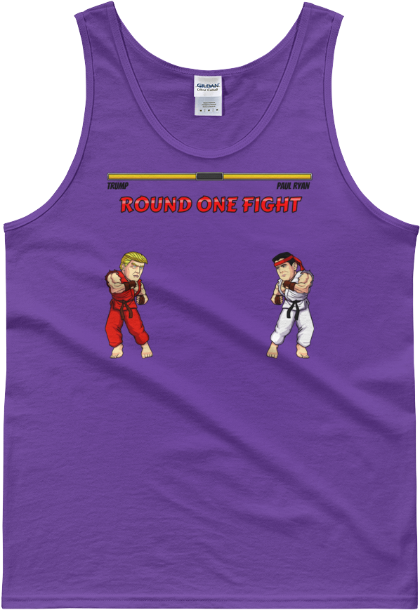 Trump Vs Paul Ryan-tank Top - Top (1000x1000), Png Download