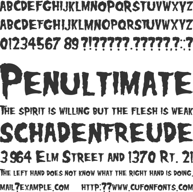 Misfits Font Preview - Poster (660x658), Png Download