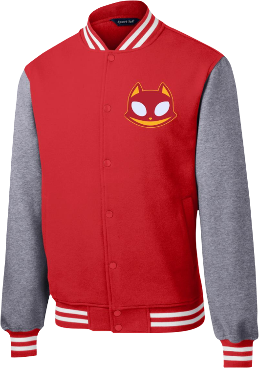 Letterman Jacket - Sport-tek Fleece Letterman Jacket St270 Mens (763x767), Png Download