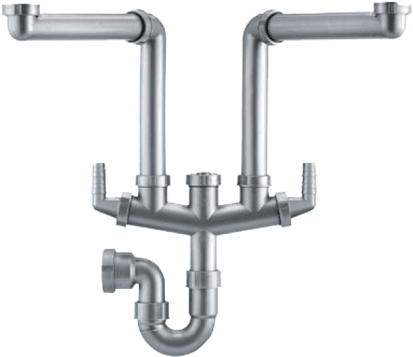 The Franke Siphon 2 Plumbing Kit Is A Reliable, High - Franke Siphon 2 Cad (600x600), Png Download