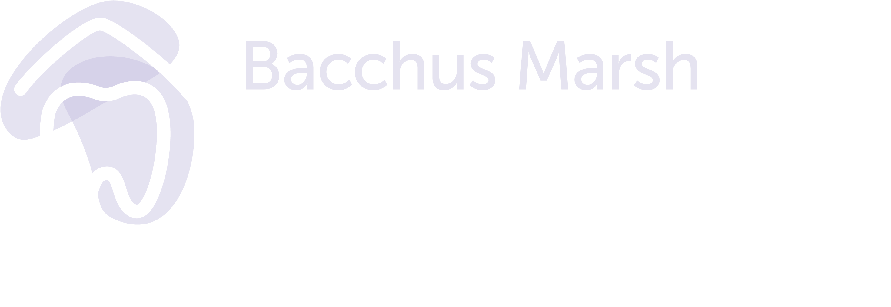 Bacchus Marsh Logo Tagline Reverse - Poster (2940x1045), Png Download