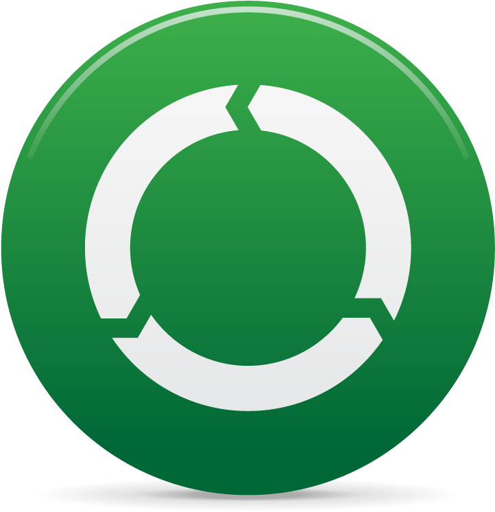 Icon Of Recycle On Button - Circle (1920x1200), Png Download