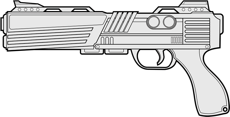 Unnamedblaster - Dr 45 Dragoon Star Wars (900x485), Png Download