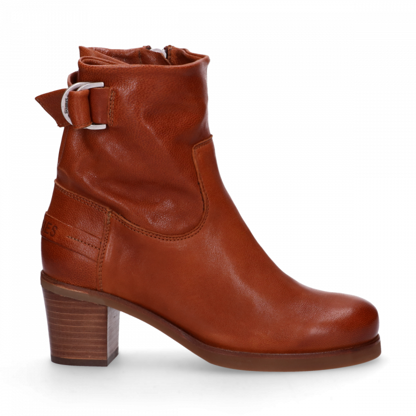 Ankle Boot 5,7 Cm Nappa Leather Cognac - Motorcycle Boot (840x840), Png Download