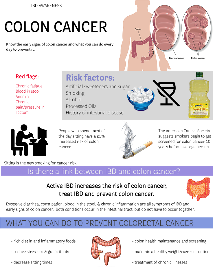 The Colon Or Large Intestine Is The Last Part Of The - Bowel Cancer Vs Ibd (735x935), Png Download