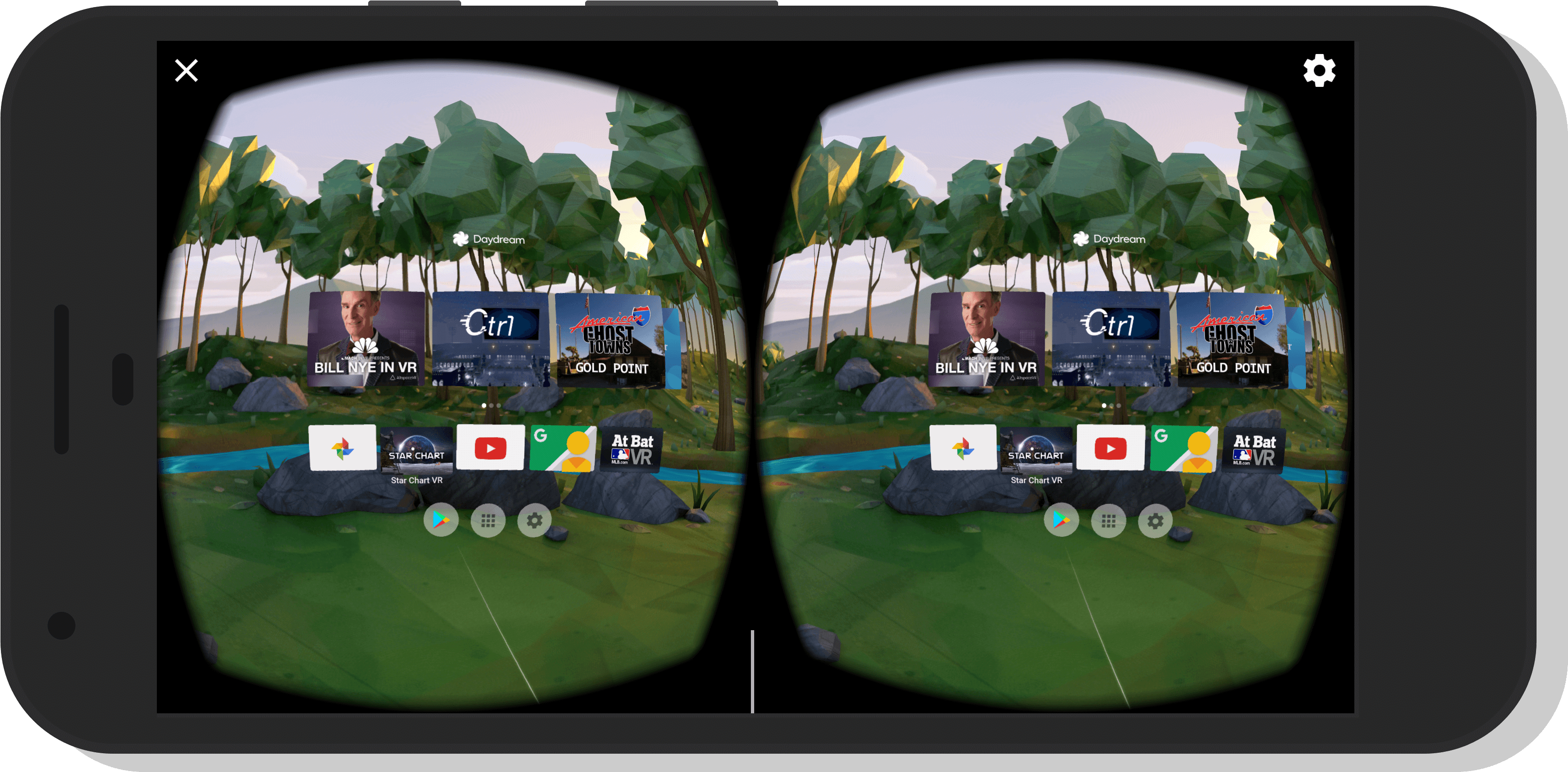 Google Daydream Update Brings Chromecast Support - Daydream Vr Setting (3840x2134), Png Download