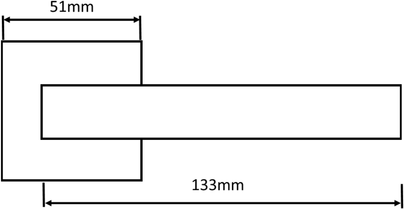 Kansas Black Nickel Door Handles On Square Rose S24sbn - Slope (800x425), Png Download