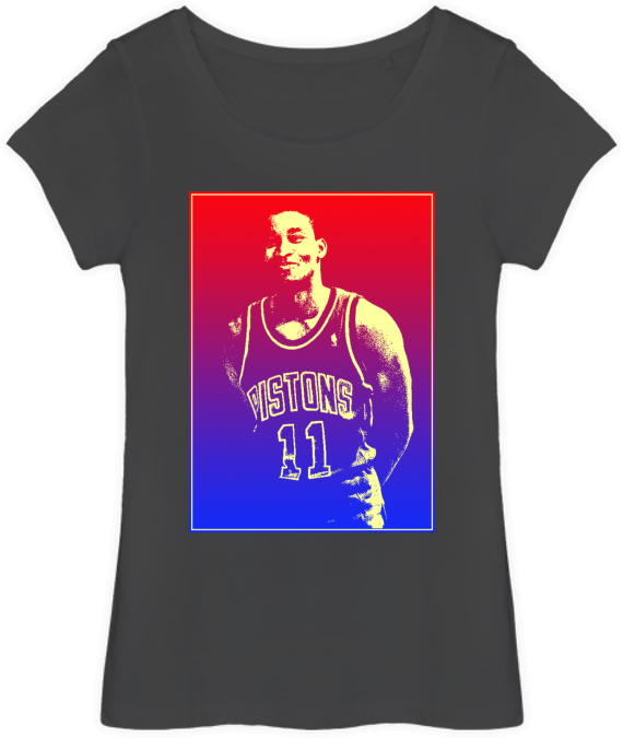 T-shirt Femme - Isiah Thomas - Basketball Player - - Sweater (570x675), Png Download