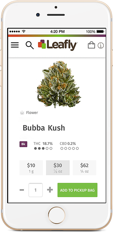 Introducing Leafly Pickup - Leafly (437x815), Png Download