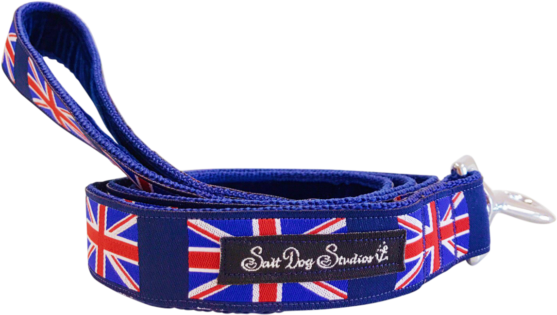 Union Jack Ribbon Dog Lead - Belt (1280x944), Png Download