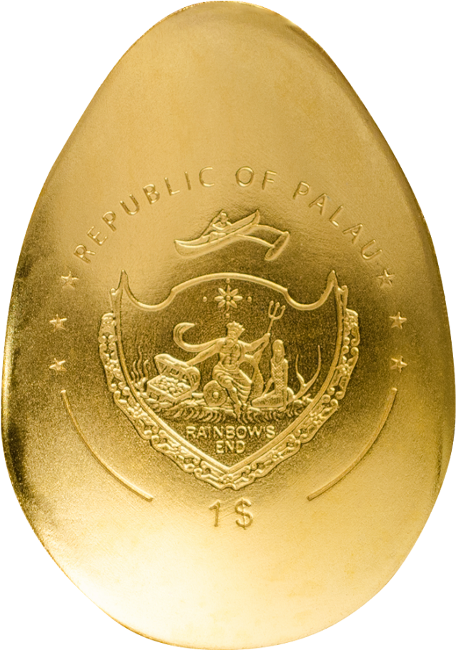 Golden Dragon Egg - Gold (910x910), Png Download