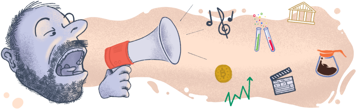The Blogroll - Cartoon (1200x400), Png Download