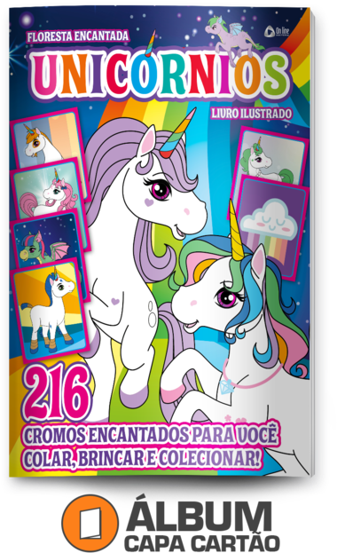 Album De Figurinhas Unicornios Para Colar (480x653), Png Download