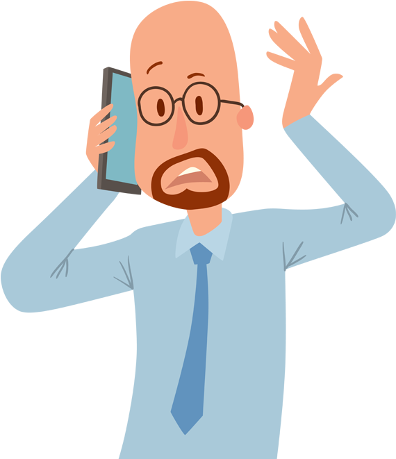 People Talking With Phone Vector (1016x680), Png Download