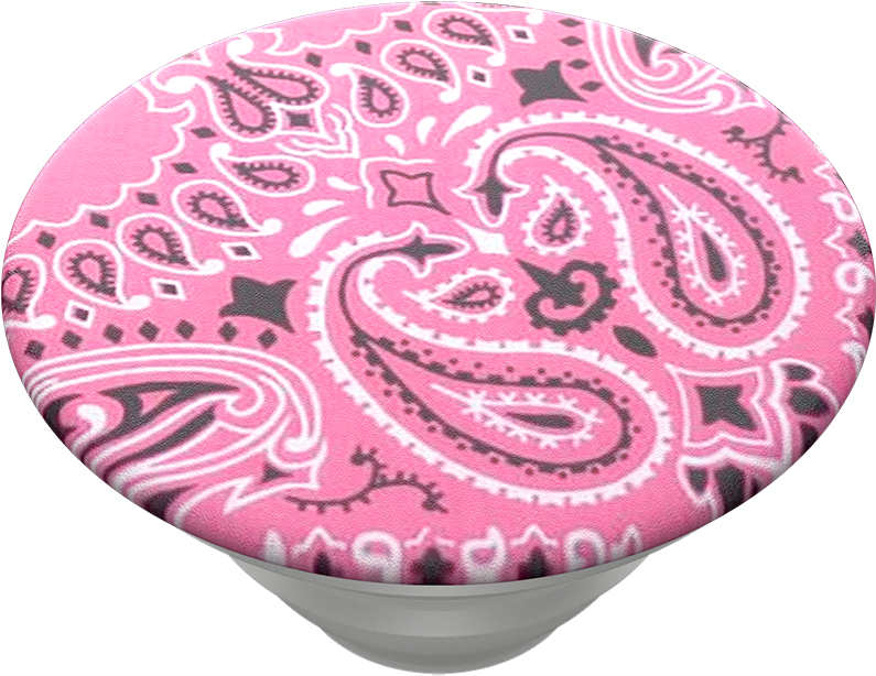 Pink Bandana, Popsockets - Pink Heart Popsocket (989x1000), Png Download