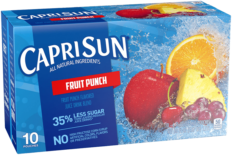 Capri Sun Fruit Punch (780x523), Png Download