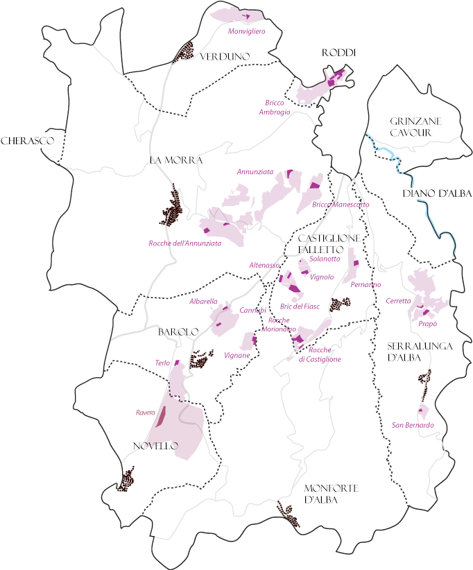 Mappa - Castiglione Falletto Map (940x821), Png Download
