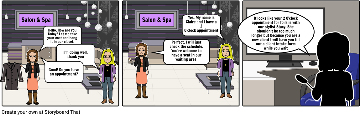 Greeting A Client - Cartoon (1164x385), Png Download