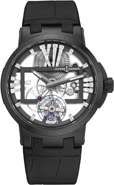 Executive Skeleton Tourbillon - Ulysse Nardin Executive Tourbillon (500x820), Png Download