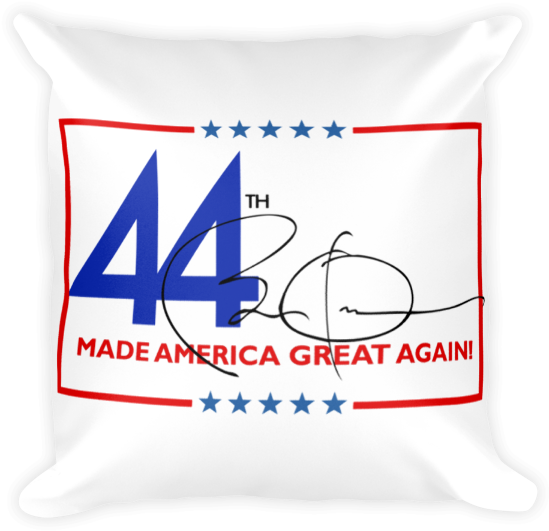 Made America Great Again Obama Pillow - Throw Pillow (600x600), Png Download