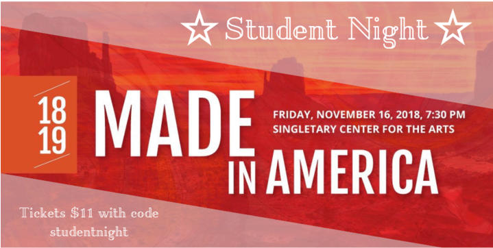 "made In America" Student Night Artwork - Graphic Design (718x475), Png Download