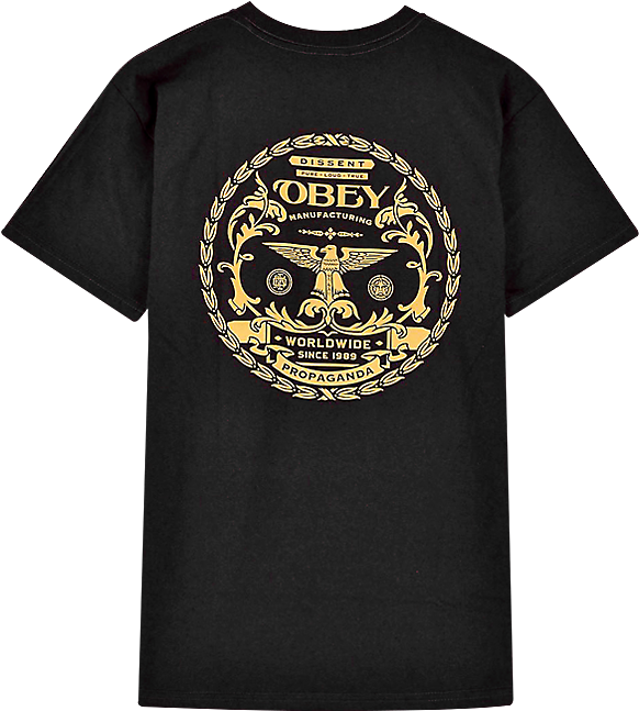 Eagle Wreath Black 9 Eagle Wreath Black 9 - Emblem (900x900), Png Download