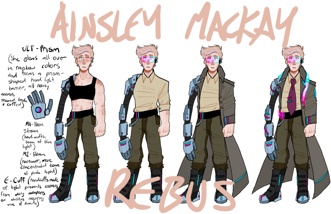 A Ref For My Defense Hero Oc, Ainsley Mackay Now I - Overwatch Oc Tank (1280x804), Png Download