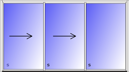Aluminium Patio Sliding - Cross (1094x492), Png Download
