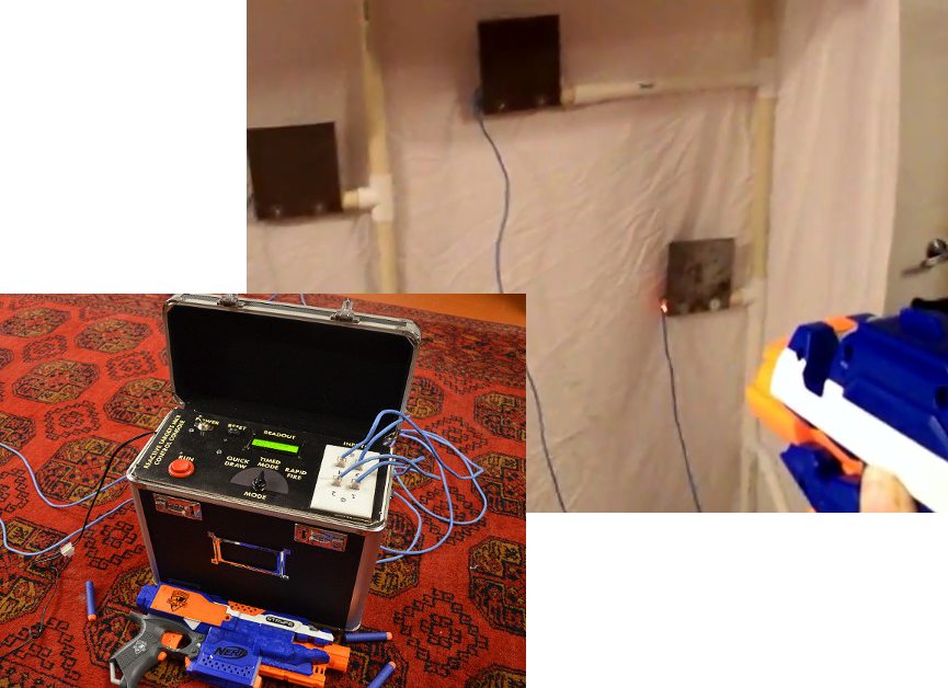 Reactive Target Range For Nerf, Airsoft, Etc - Arduino Shooting Target Game (865x628), Png Download