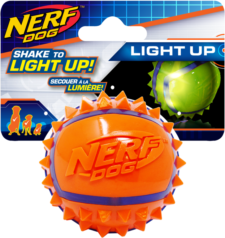 Brand New Light Up Nerf Dog Led Spike Ball Giant Nerf Ball Free Transparent PNG Download