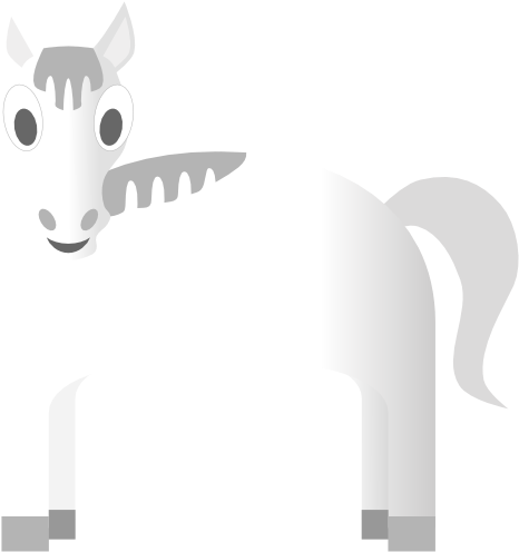 Abstract Horse 2 555px (555x555), Png Download