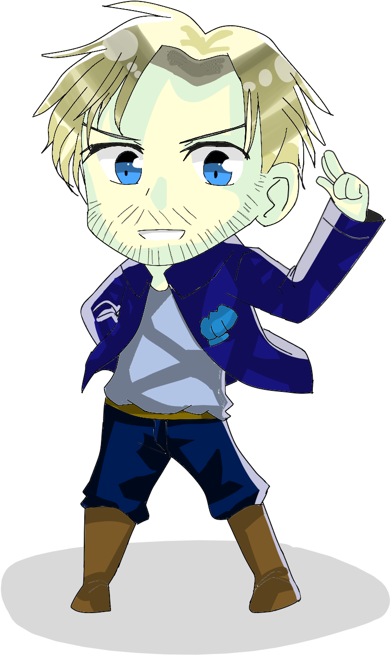 Link - - Hetalia Art Style (1000x1414), Png Download