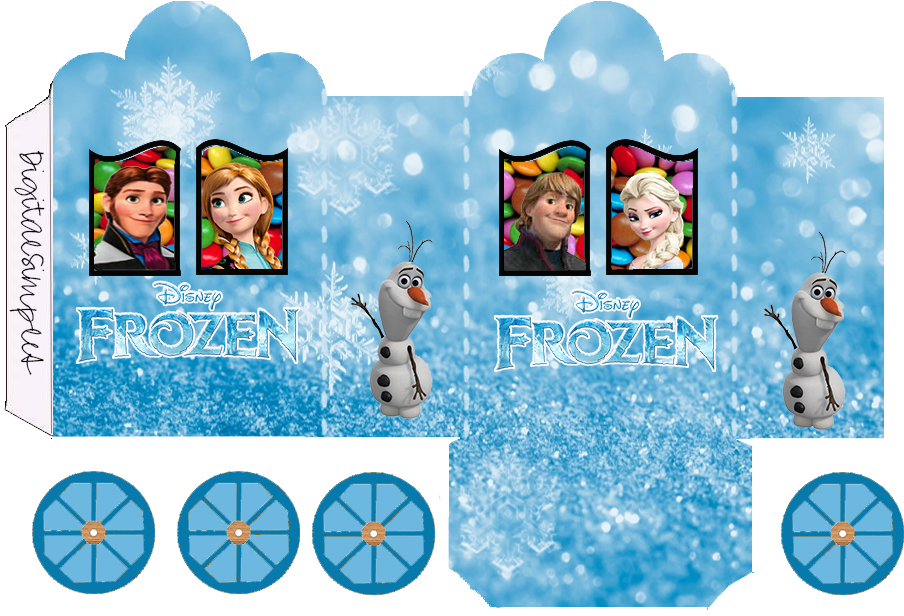 Caixinha De Biz Dupla Da Frozen Para Imprimir - Greeting Card (960x664), Png Download